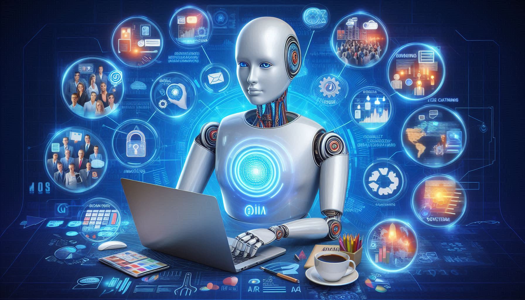 AI automatizmus a tartalommarketingben. AI a marketing feladatok automatizálásában.